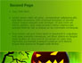 Jack-o-lantern On Scary Green Background slide 2