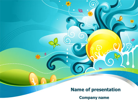 Fantastic World Illustration Presentation Template, Master Slide