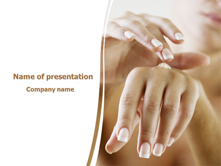 Hand Cream Presentation Template, Master Slide