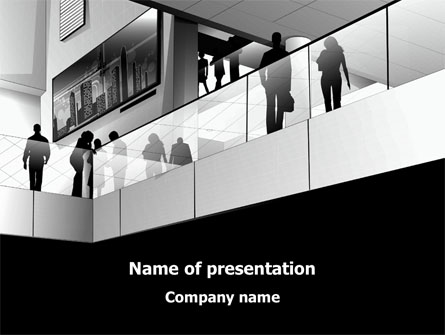 Business Center In Gray Colors Presentation Template, Master Slide