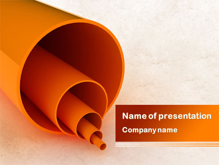 Plastic Pipes Presentation Template, Master Slide