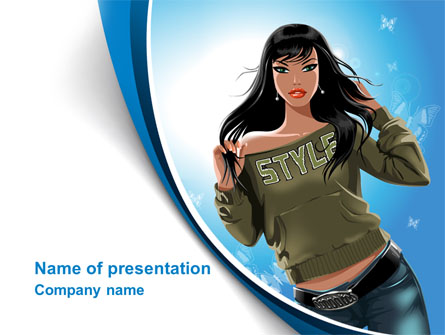 Stylish Girl Presentation Template, Master Slide