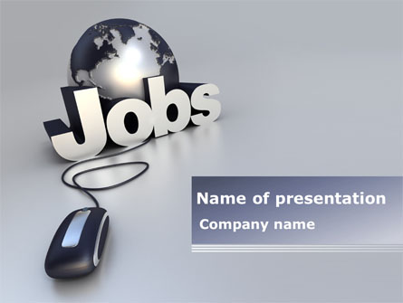 Online Job Search Presentation Template, Master Slide