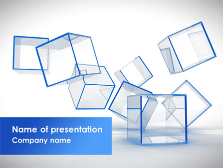 Glass Cubes Presentation Template, Master Slide