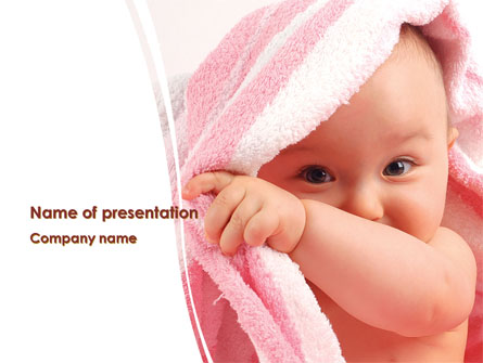 Little Baby Happy Face Presentation Template, Master Slide