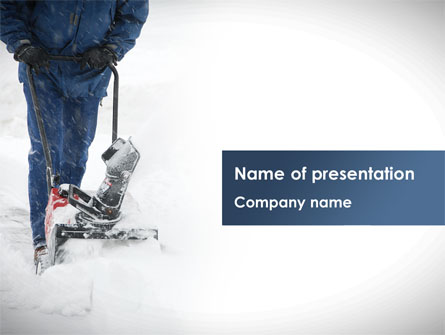 Snow Cleaning Presentation Template, Master Slide
