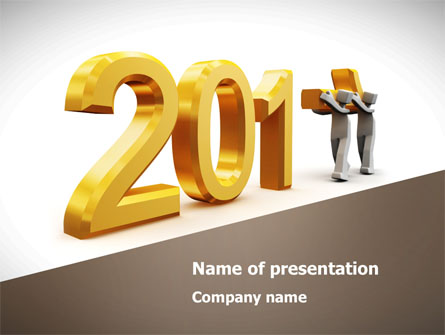 Upcoming Year Presentation Template, Master Slide
