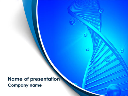 DNA Strand Presentation Template, Master Slide