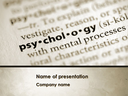 Definition Of Psychology Presentation Template, Master Slide