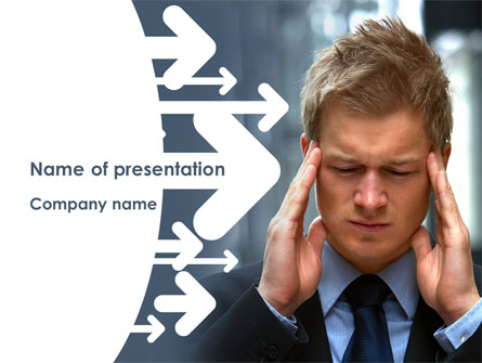 Business Trouble Presentation Template, Master Slide