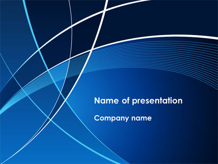 Deep Blue Theme Presentation Template, Master Slide