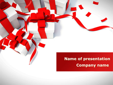 Wrapped Presents Presentation Template, Master Slide