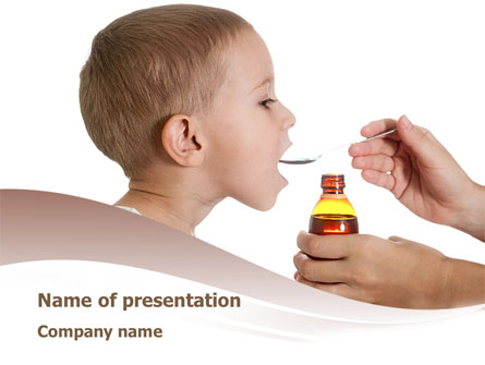 Cough Medicine Presentation Template, Master Slide