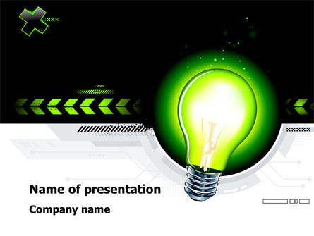 Green Light Schematically Presentation Template, Master Slide