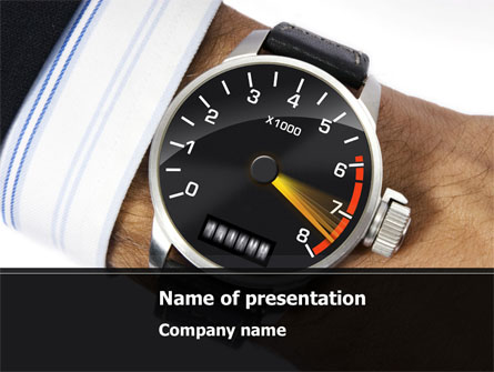 Clock Timer Presentation Template, Master Slide
