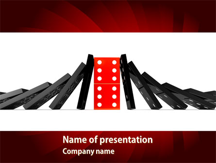 Central Domino Presentation Template, Master Slide
