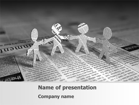 Paper People Presentation Template, Master Slide