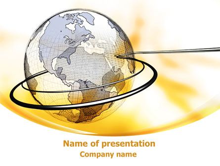 Yellow Globe Presentation Template, Master Slide
