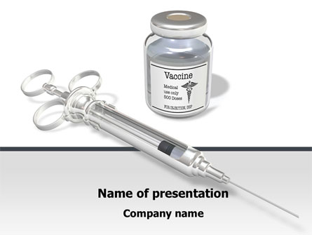 Vaccine Presentation Template, Master Slide