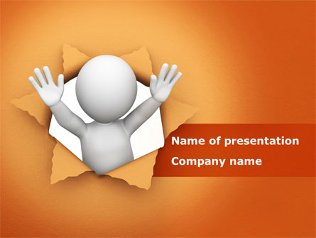 Breaking Through Presentation Template, Master Slide