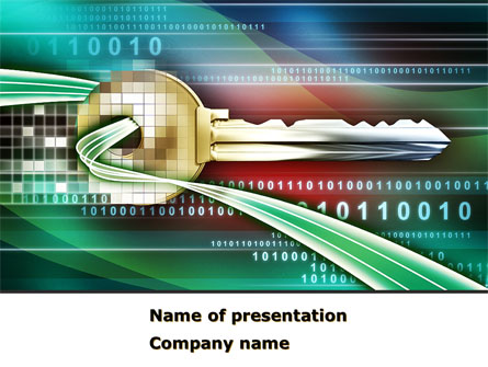 Digital Key Presentation Template, Master Slide