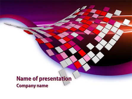 Pink Pixels Presentation Template, Master Slide