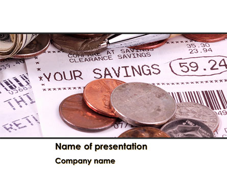 Personal Savings Presentation Template, Master Slide