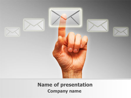 Email Service By Presentation Template, Master Slide