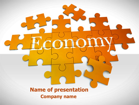 Economy Puzzle Presentation Template, Master Slide