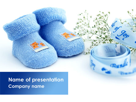 Little Blue Slippers Presentation Template, Master Slide