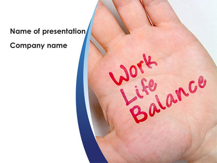Work-Life Balance Presentation Template, Master Slide