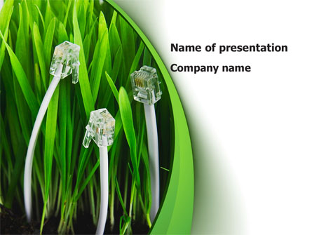 Cable Grass Presentation Template, Master Slide