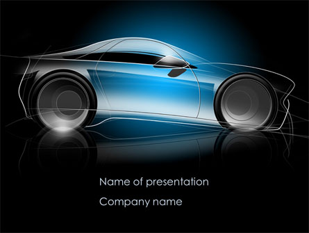 Concept Car Modeling Presentation Template, Master Slide