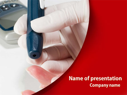 Blood Test Result Presentation Template, Master Slide