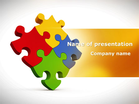 Colorful Puzzles Presentation Template, Master Slide