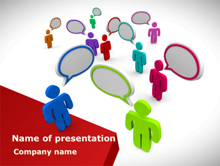 Communication Area Presentation Template, Master Slide