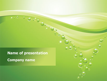Green Bubbles Presentation Template, Master Slide