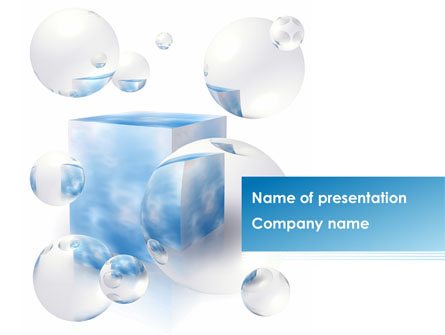 Blue Cube Presentation Template, Master Slide