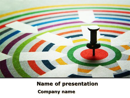 Target Pin Presentation Template, Master Slide