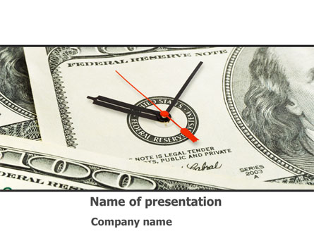 Time That We Have Is Money That We Don't Presentation Template, Master Slide