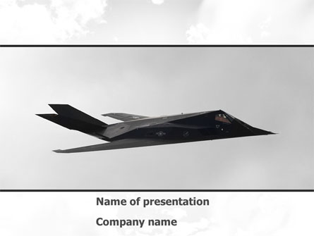 Nighthawk Stealth Presentation Template, Master Slide