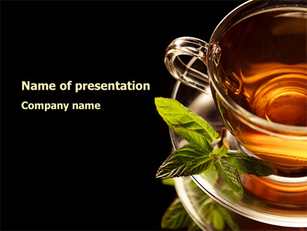 Mint Tea Presentation Template, Master Slide