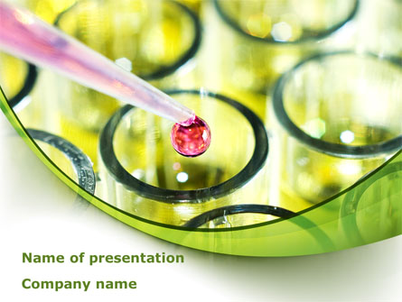 Chemical Drop Presentation Template, Master Slide