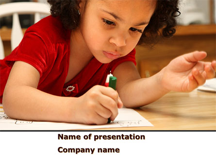 Child Development Presentation Template, Master Slide