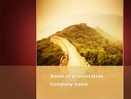 Great Chinese Wall Presentation Template, Master Slide