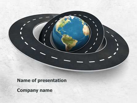 Global Road Presentation Template, Master Slide