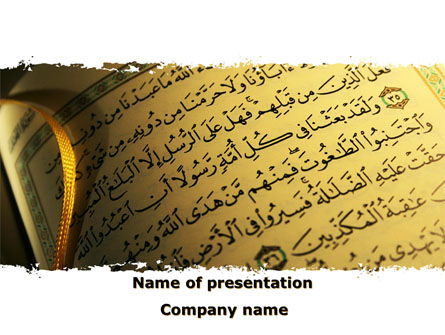 Arabic Book Presentation Template, Master Slide