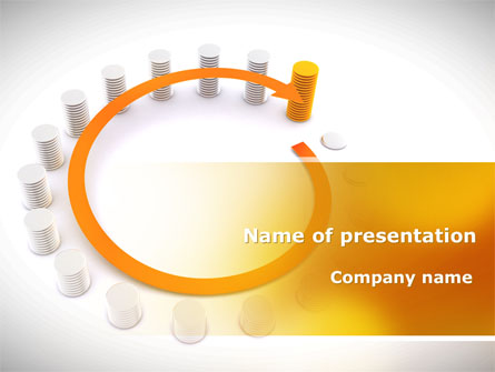 Circle Rise Diagram Presentation Template, Master Slide