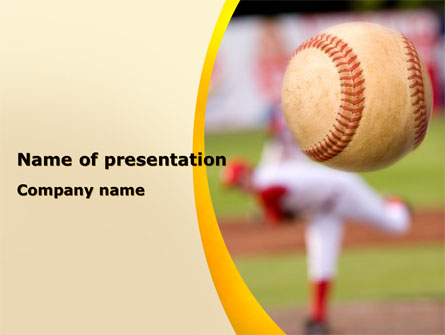 Baseball Pitcher Throw Presentation Template, Master Slide