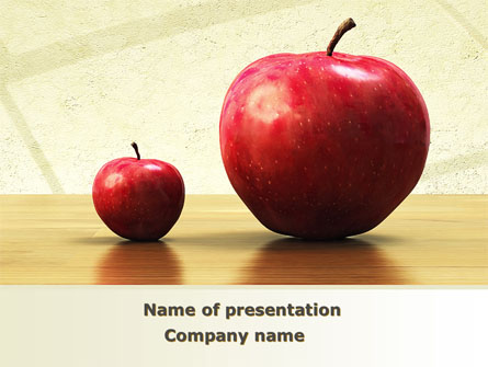 Sweet Apples Presentation Template, Master Slide